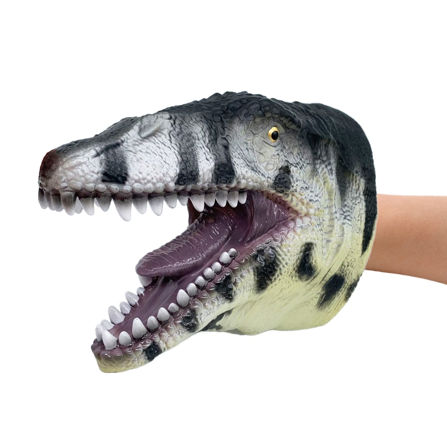 Gemini&Genius Mosasaurus Dinosaur Hand Puppet, Dinosaur Scary Toys, Great Party Supplies, Boys Birthday Gift, Collection, Cake T