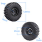 12mm Hex 1.9 Beadlock Wheels and Tires Height 120mm / 4.72inch with Foam Inserts for 1:10 RC Crawler Axial SCX10 90047 SCX10 II