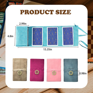 Knana 5Pcs Velvet Tarot Card Bags,Tarot Storage Bags,Tarot Wrap And Pouch,Tarot Deck Storage Holder For Tarot Cards Playing Cards - Star