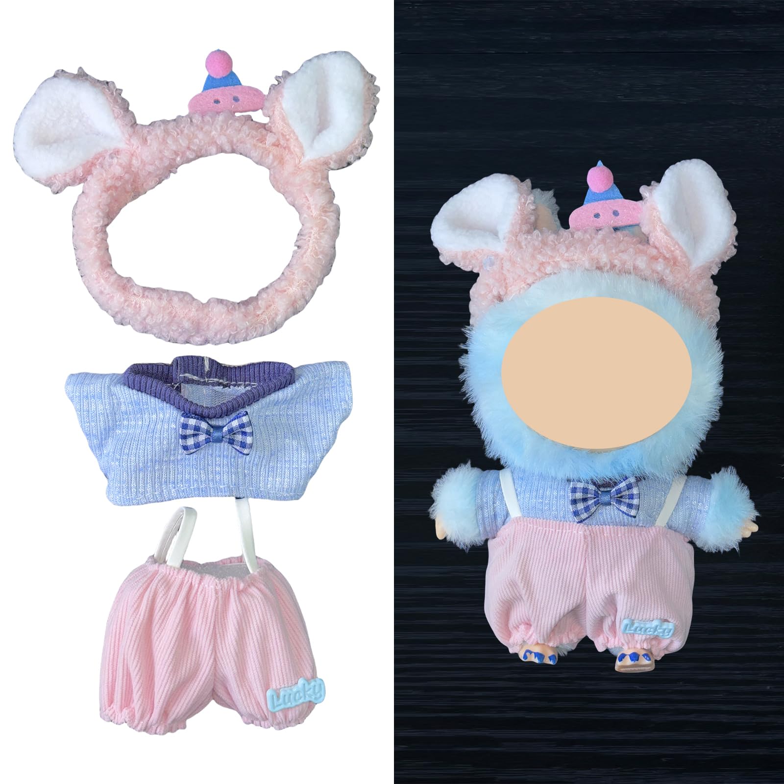 Doll Clothes - Compatible with LBB 5.91-6.7inch(15-17cm) Dolls as Accessories Only  enhanced Dolls Outfit with Accessories  Hand Crocheted Hat  Sweaters  Bag 1