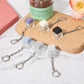 6Pcs Keyboard Fidget Keychain, Removable Carabiner Keychain Clip Keycap Fidget Toy Clicker Keychain Fidget Buttons Decompression