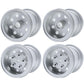 Hobohy Cw-01 Aluminum Wheels Hub Rims For Tamiya Cw01 Chassis Lunch Box Midnight Pumpkin Rc Car Upgrade Parts (Silver)