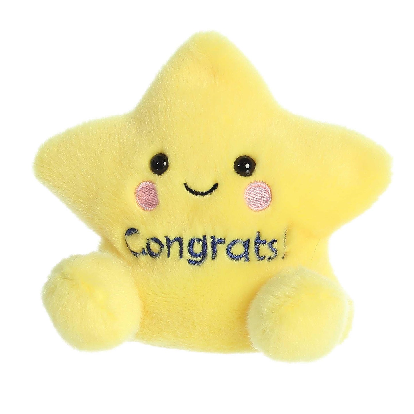 Aurora Adorable Palm Pals Galileo Congrats Star Stuffed Animal - Pocket-Sized Play - Collectable Fun - Yellow 5 Inches