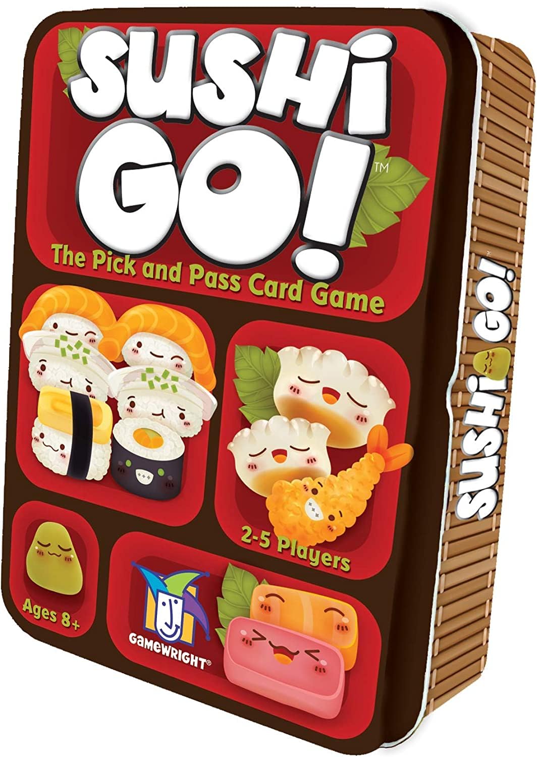 Gamewright Sushi Go Card Game - Multi-colored, 4"x5.63"x1.5", for 2-5 Players, Ages 8+ - Model CSG-SUSHI