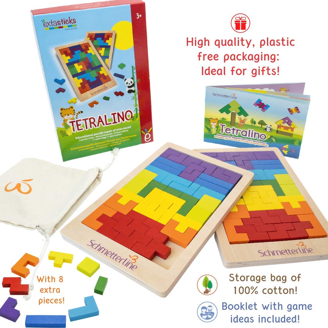 Tetralino Premium Wooden Puzzle