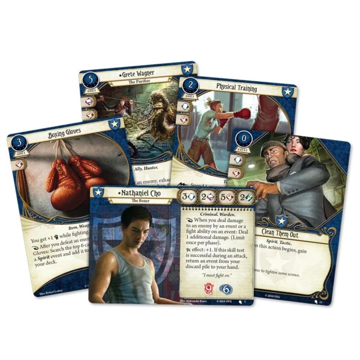 Fantasy Flight Games Arkham Horror The Card Game Nathaniel Cho Starter Deck - Unleash The Fury Of A New Investigator! Cooperativ