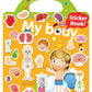 Benresive Reusable Sticker Book For Toddlers 2-4 Years, Fun Travel Stickers For Kids, Waterproof Sticker Books For Toddlers 1-3, Crafts Activities For Todddlers 1-3 2-4 3-5 - My Body