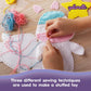 qollorette Fur Sewing Kit for Children, Sew Your Own Unicorn Toy Kids Craft Kit - Sewing Kit for Kids, Learn to Sew & Play