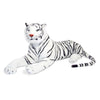 Melissa & Doug Giant Siberian White Tiger - Lifelike 5ft Plush Stuffed Animal for Ages 3+, Extra Large White Tiger Toy