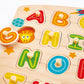 Hape Multicolor Alphabet Peg Puzzle Game - Educational Toy for Kids, 5'' x 2'' Size, Perfect for Learning and Play