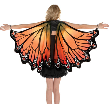 Bold & Beautiful Orange Monarch Wings - 24.5' X 53' (1 Count) - Perfect For Captivating Costumes And Stunning Photoshoots