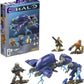 Mega Halo Toy Building Sets, Ghost Of Requiem With 135 Pieces, 4 Micro Action Figures And Accessories, For Collectors