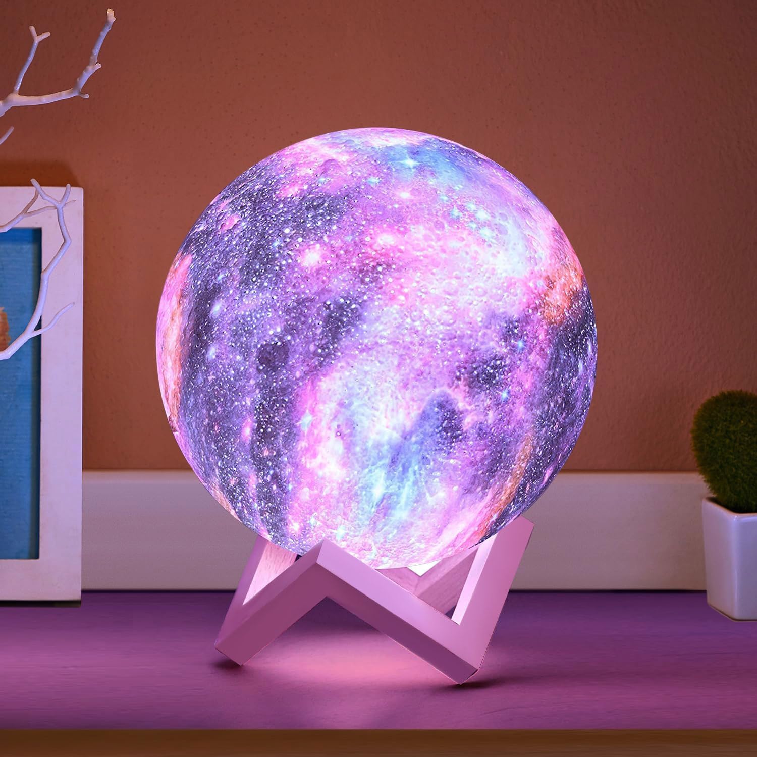 CPLA Moon Lamp Galaxy Lamp 5.9 inch 128 Colors, Ages 6 7 8 9 10 11 12 13 Year Old Girls Boys Kids Birthday Gifts