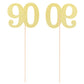 Gexolenu No 90, 10 Pack Double-Sided Gold Glitter 90Th Birthday Centerpieces For Tables, Number 90 Birthday Table Toppers Party