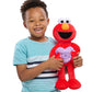 Just Play Sesame Street Sweet Love 15-Inch Large Plush Elmo Stuffed Animal, Red, Soft Plushie, Kids Toys For Ages 18 Month