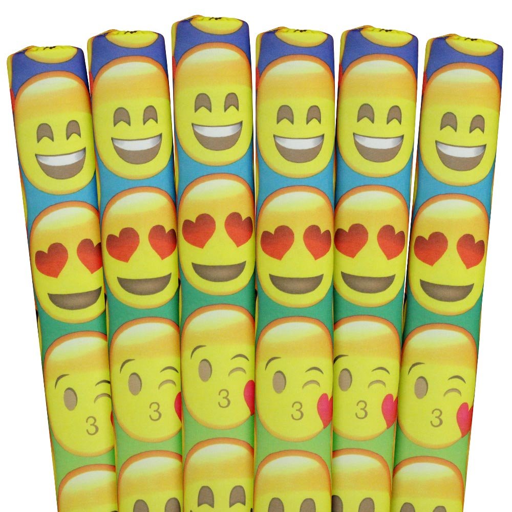 Designer Noodle Pool & Water Swim Noodle, Emojis, 58 x 2.6