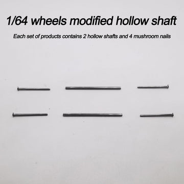 20 Set 1/64 Scale Wheels Modified Hollow Shaft & Mushroom Nails Suitable For 1 64 Scale Diecast Cars Diy Tires (Each Set Contain