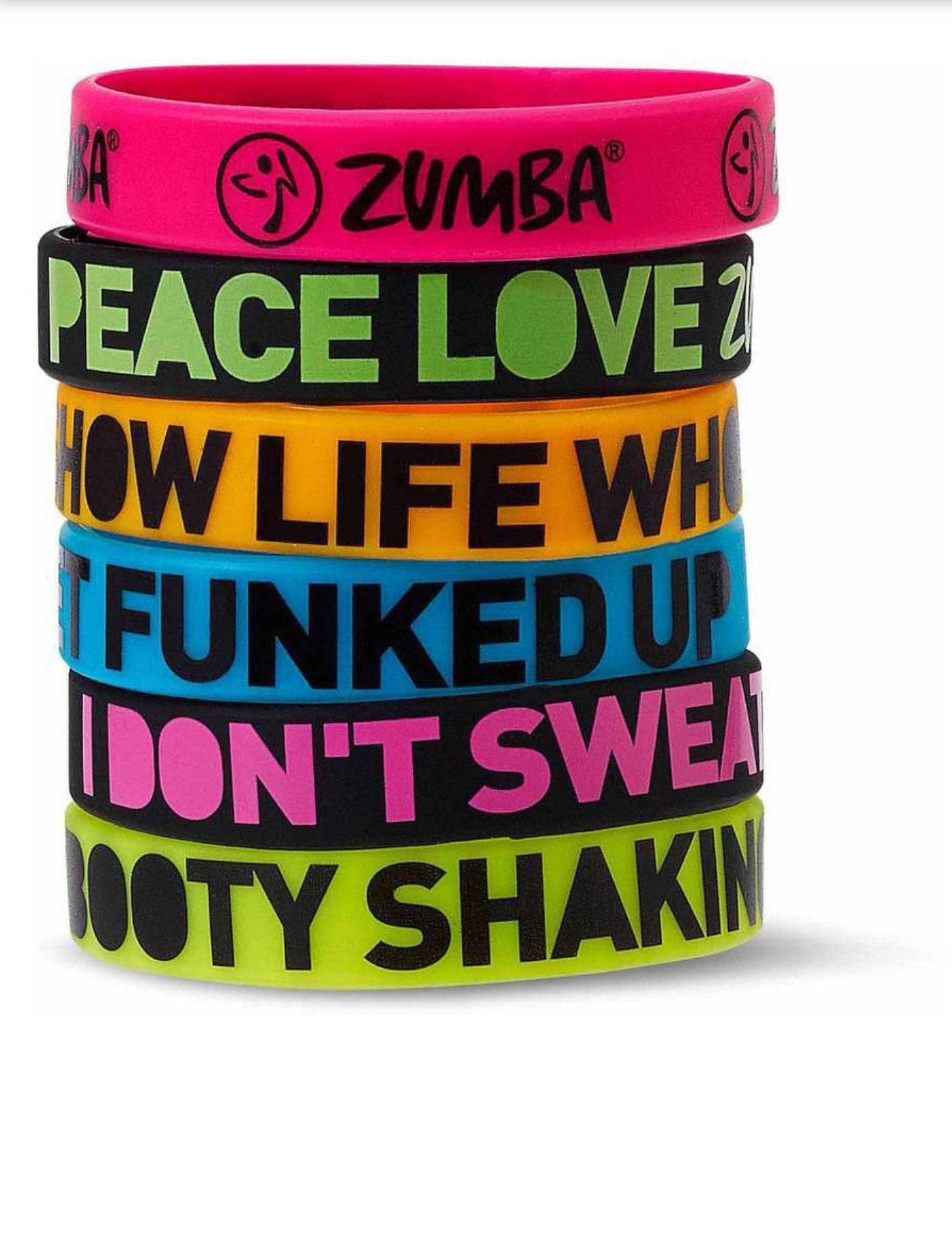 Zumba A0A00524 Express Yourself Bracelets (6PK)
