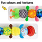 Sumobaby Infant Baby Musical Stuffed Animal Activity Soft Toys With Multi-Sensory Crinkle, Rattle And Textures, For Tummy Time Newborn 0-3-6-12 Months Boys, Girls, Caterpillar
