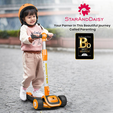 Staranddaisy Scooter For Kids 3-12 Years Boys & Girls / 3 Wheel Skate Scooter With Pu Led Wheels, 4 Gear Height Adjustment, Fold