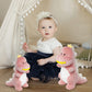 Adorlynetty Big Dinosaur Plush Toy, 15.7'' Soft Dino Plushie for Boys, Girls & Kids, Pink