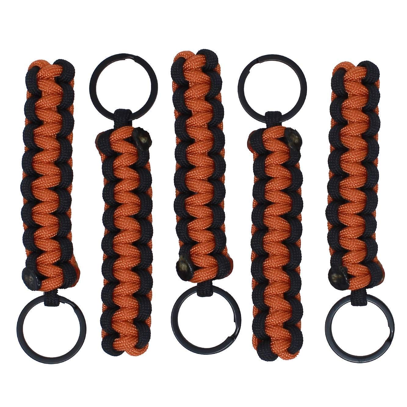 Bubbasgaragetv - Large Heavy Duty Paracord Zipper Pulls (Burnt Orange)