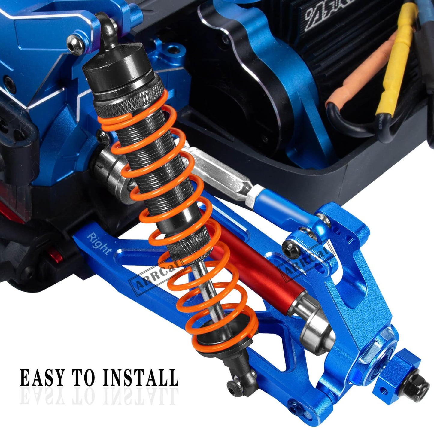 4PCS Full Aluminum Front Rear Shocks Upgrade Parts for 1/10 Big Rock 3s blx/Senton 3s blx 550/ Granite 3s blx 550/ Vorteks 3s bl