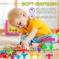 Createview 24 Pcs Bath Toys For Kids Ages 3+, Suction Cup Toys For Autistic Children, Travel Toys Window Toys Stem Learning Toys