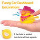 Wonuu Rubber Duck Yellow Duck Car Dashboard Decorations Car Ornaments For Cool Car Accessories With Cowboy Hat Necklace And Sunglasses, Pink Hat Love Glassess