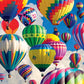 KODAK PREMIUM PUZZLES 1500 Piece Jigsaw Puzzle - Hot Air Balloons Above The Clouds, Multi Colored, 23" x 33", Model 8900ZZAY