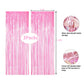21St Birthday Decorations Pink, Happy Birthday Balloon, Foil Curtains, Table Runner, Cake Topper, Birthday Sash And Princess Cro