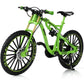Risopen 1:8 Scale Die-Cast Alloy Mini Mountain Bike Bicycle Model Toy Finger BMX Toy Desktop Decoration Crafts for Cycling Lovers(Green)