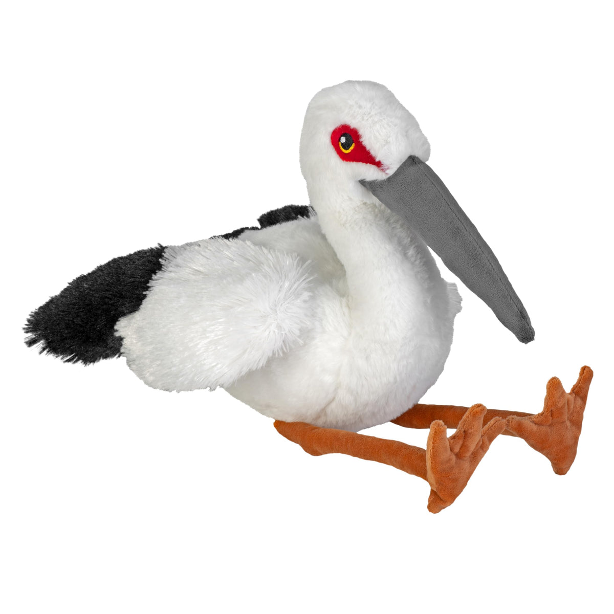 Wild Republic Cuddlekins Eco Oriental Stork, Stuffed Animal, 12 Inch, Plush Toy, Ecofriendly