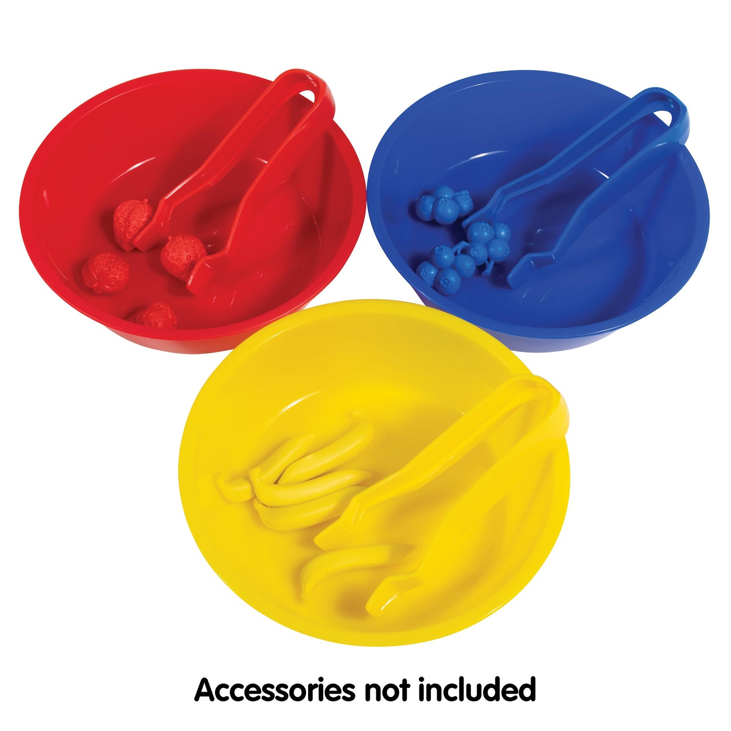 Edxeducation Jumbo Tweezers - Set Of 12 - For Ages 18M+ - 6 Colors - Plastic Toddler And Pre-School Tweezers - Develop Strength