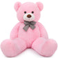 Maogolan Huge Pink Stuffed Animals 47 Inch Life Size Cute Teddy Bears Big Giant Teddy 4 Feet For Baby Girls Shower Decorations