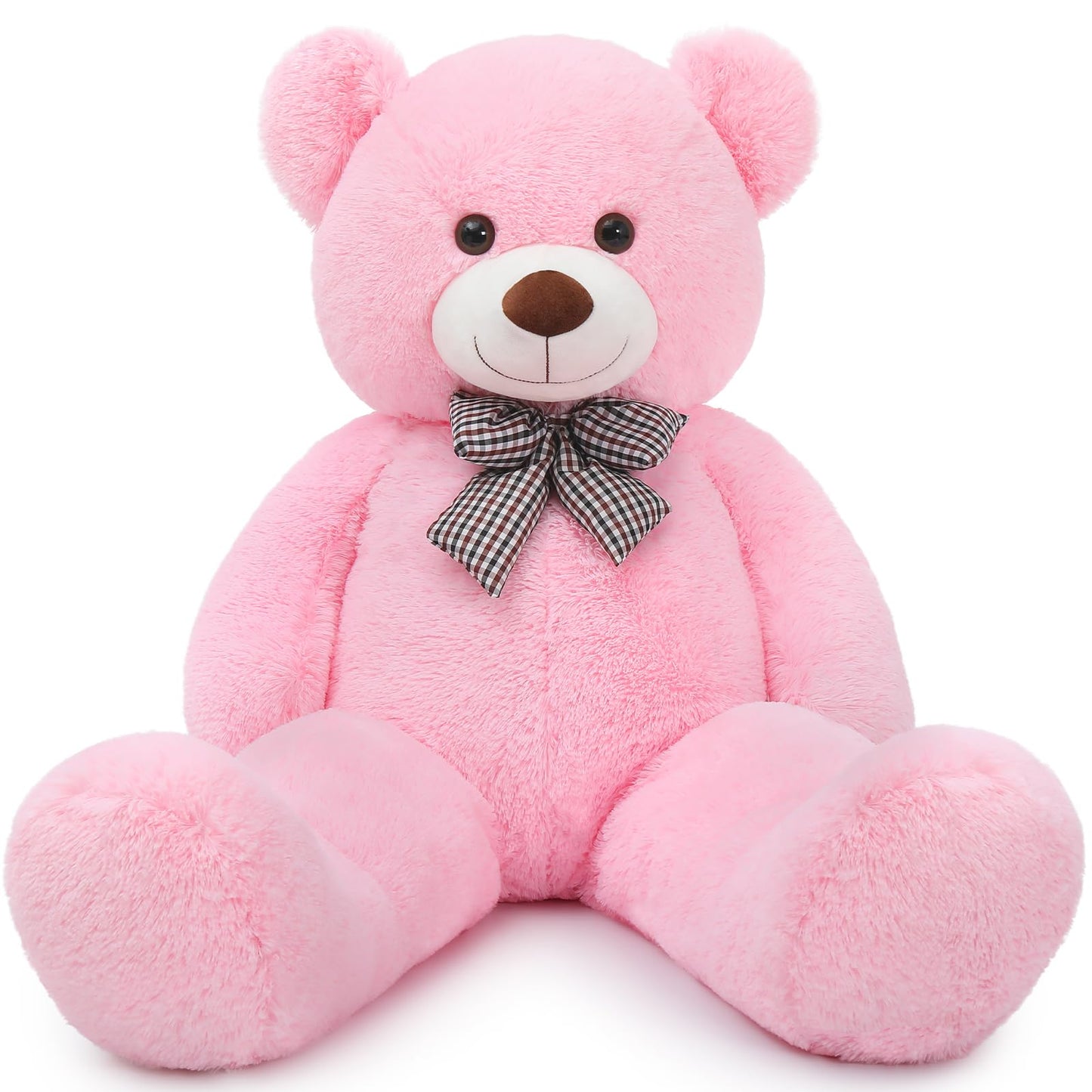 Maogolan Huge Pink Stuffed Animals 47 Inch Life Size Cute Teddy Bears Big Giant Teddy 4 Feet For Baby Girls Shower Decorations