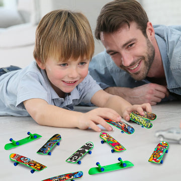 Sosation 18 Pcs Mini Finger Skateboard Christmas Party Gift Favors Mini Skateboards Novelty Fingerboard Decorations Fingertips M