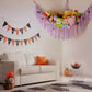 Yelienm Stuffed Animals Net Or Hammock With Halloween String Lights, 59 Inch Toy Hammock Halloween Gifts For Kids Hanging Stuffe