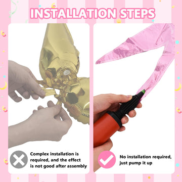 Toniful 4 Pcs 22Inch 4D Pink Explosion Star Foil Balloons 14Point Light Pink Star Mylar Balloons For Party Backdrop Christmas Ne