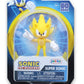 Sonic The Hedgehog 2.5 Inch Super Sonic Action Figure - Yellow Plastic Collectible Toy, Model 403804