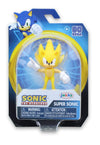 Sonic The Hedgehog 2.5 Inch Super Sonic Action Figure - Yellow Plastic Collectible Toy, Model 403804