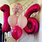 40 Inch Hot Pink 16 Number Balloons Giant 16 Or 61 Balloons Hot Pink Birthday 16 Balloons 16Th Birthday Anniversary Party Decora