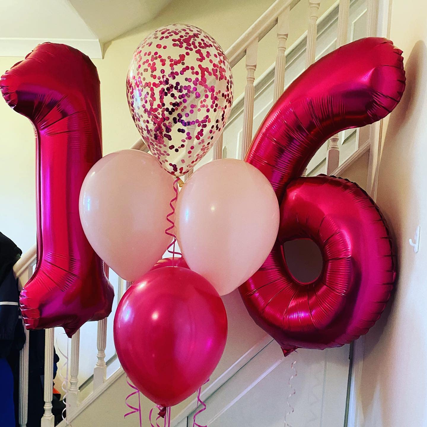 40 Inch Hot Pink 17 Number Balloons Giant 17 Balloons Hot Pink Birthday 17 Balloons 17Th Birthday Anniversary Party Decorations