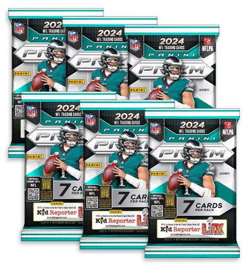 2024 Panini Prizm Football Trading Card Mega Box - 42 Football Cards Per Box