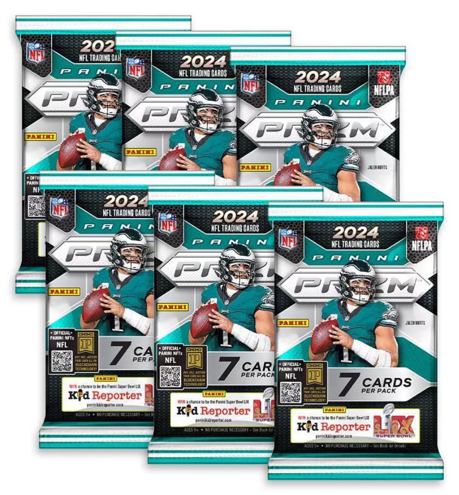 2024 Panini Prizm Football Trading Card Mega Box - 42 Football Cards Per Box