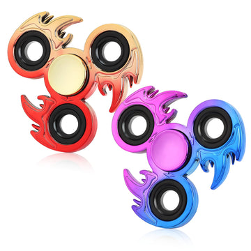 Jawhock 2 Pack Fidget Spinners, High Speed Precison Metal Hand Spinners For Focus, Streess Reduction And Boredom, Ideal For Enhancing Concentration And Killing Time