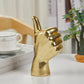 Micdecor Gold Decor Good Job    Thumb Up    Asl Hand Sign, Classic Gesture Hand Sculpture For Christmas New Year Birthday 8.46 I