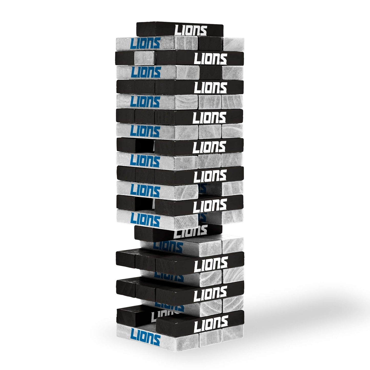 Wild Sports NFL Detroit Lions Table Top Stackers, 3" x 1" x .5", Wood, Team Color, Model 1-1-31000-CL110Q