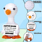 Juleasel Mini Goose Positive Crochet Animal Emotional Support Crochet Desk Goose With Positive Card For Coworkers Best Friend En