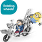 Minions: The Rise Of Gru Movie Moments Pedal Power Gru Approx 4-In/10-Cm Action Figure Interactive Toy With Articulation & Movie Scene Accessories, Great Gift For 4 Years & Older Minion Fans